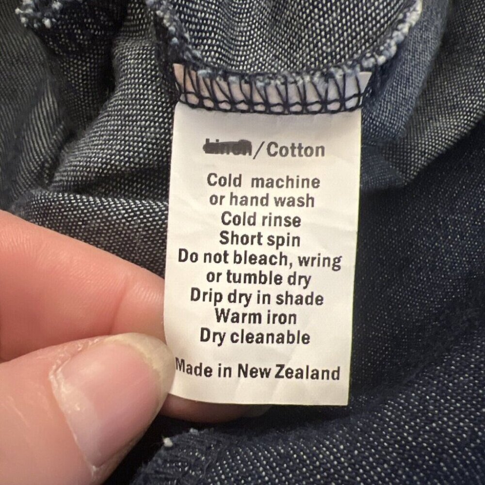 Vintage Robyn Reynolds Jeans Dark Denim Romper Jumpsuit Womens New Zealand‎ 10 - Picture 6 of 8